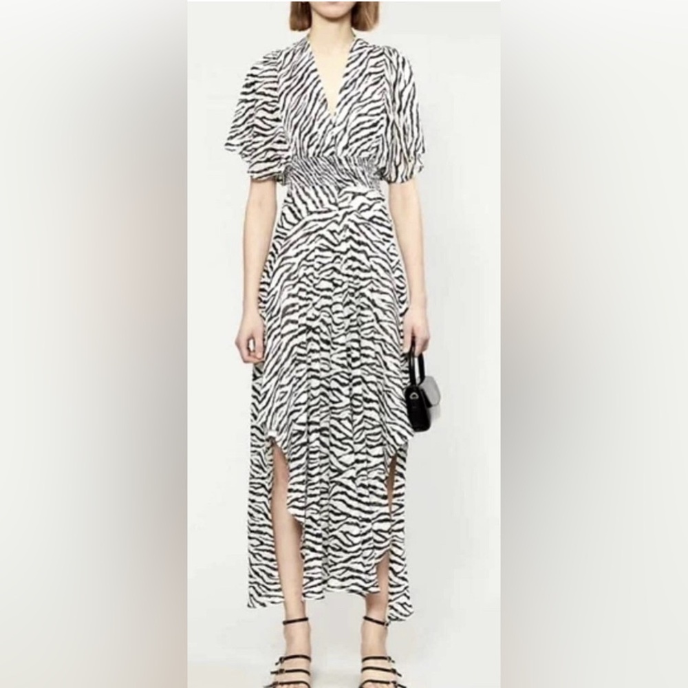 Zebra Print Maxi Dress